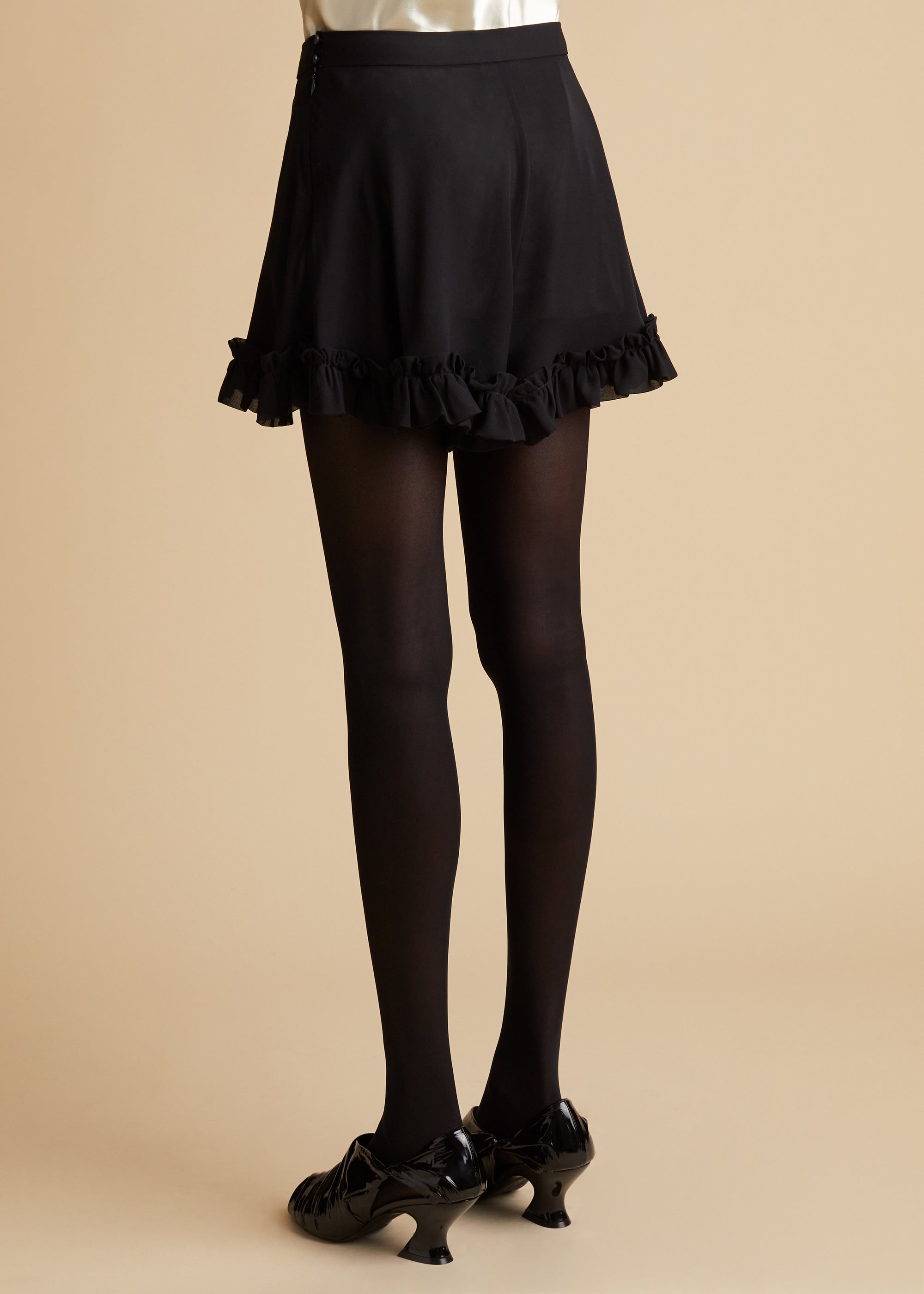 Rory short in silk - Black