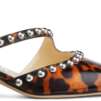 Mules Ros 35 en cuir - Cognac Mix & Silver