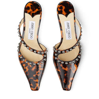 Mules Ros 35 en cuir - Cognac Mix & Silver