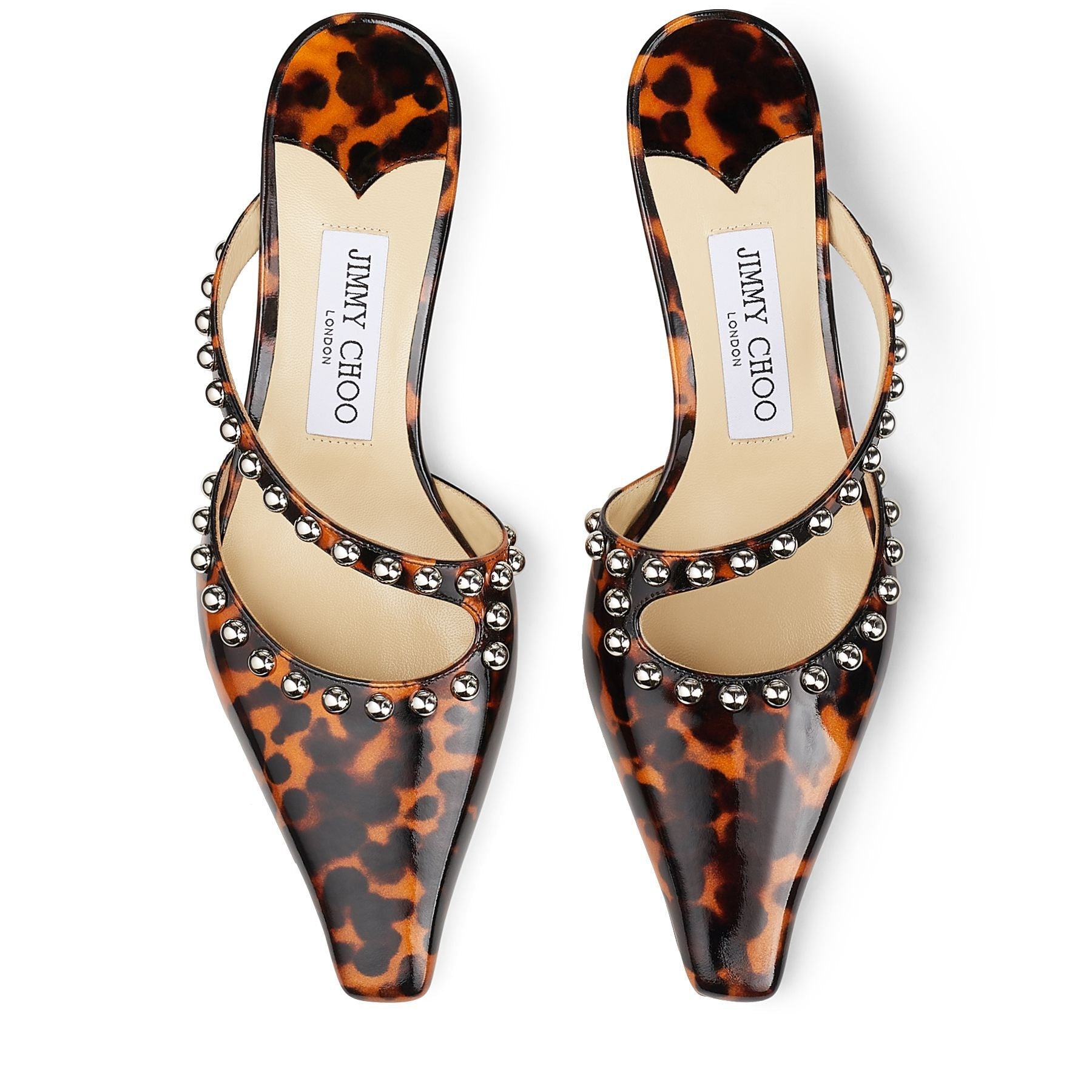 Mules Ros 35 en cuir - Cognac Mix & Silver