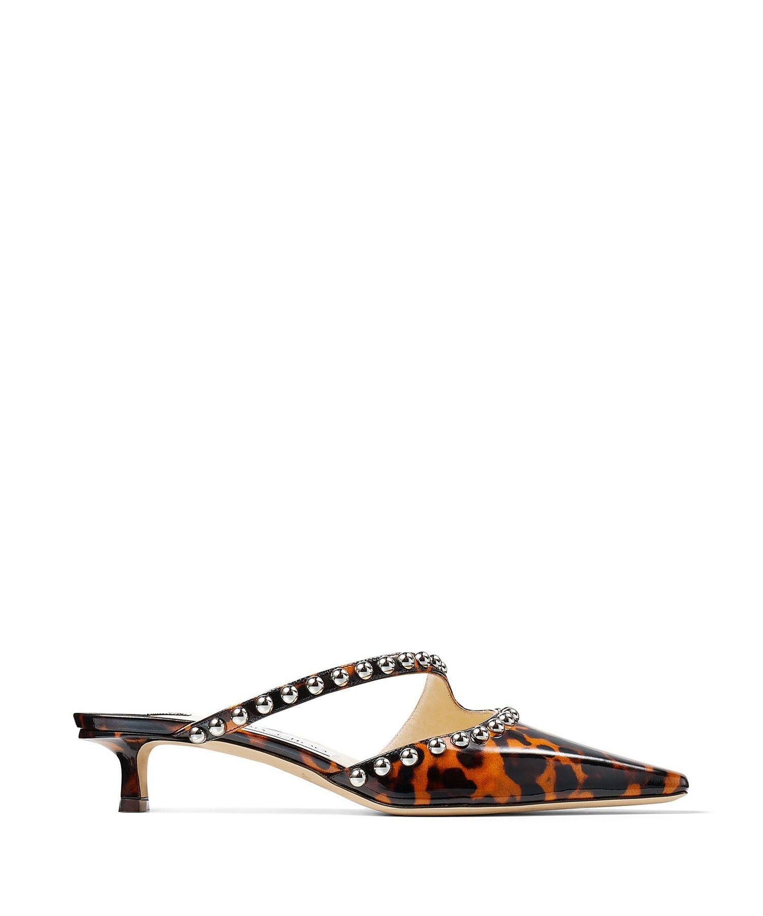 Mules Ros 35 en cuir - Cognac Mix & Silver