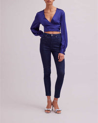 Blouse Rosace cache-cœur - Dark Navy