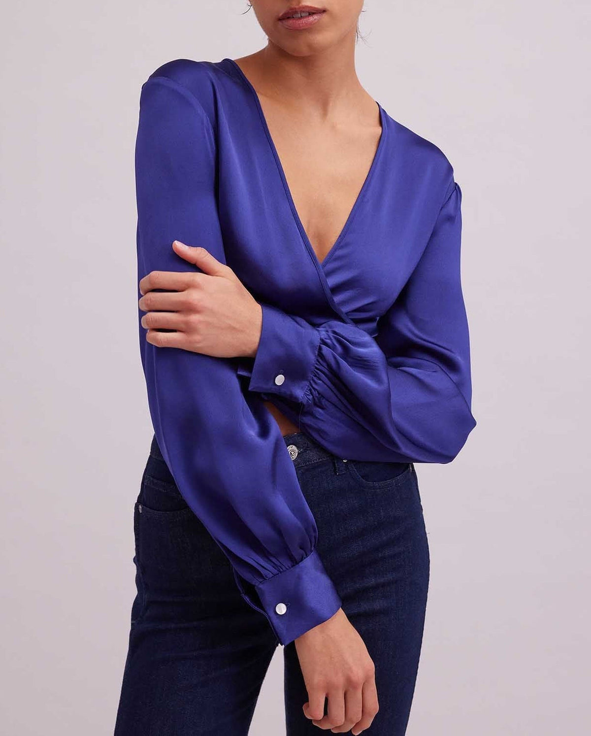 Blouse Rosace cache-cœur - Dark Navy
