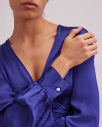 Blouse Rosace cache-cœur - Dark Navy