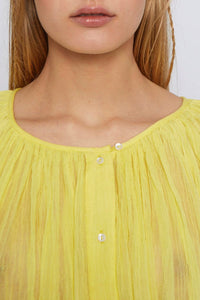 Blouse Rose à manches courtes - Yellow