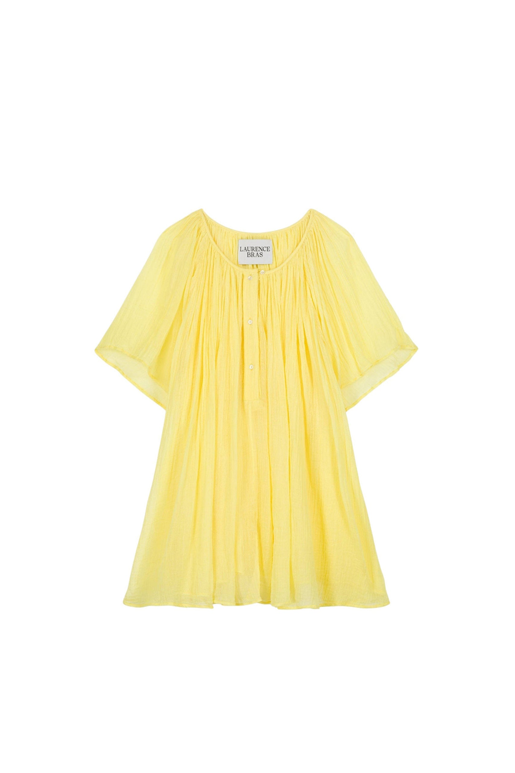 Blouse Rose à manches courtes - Yellow