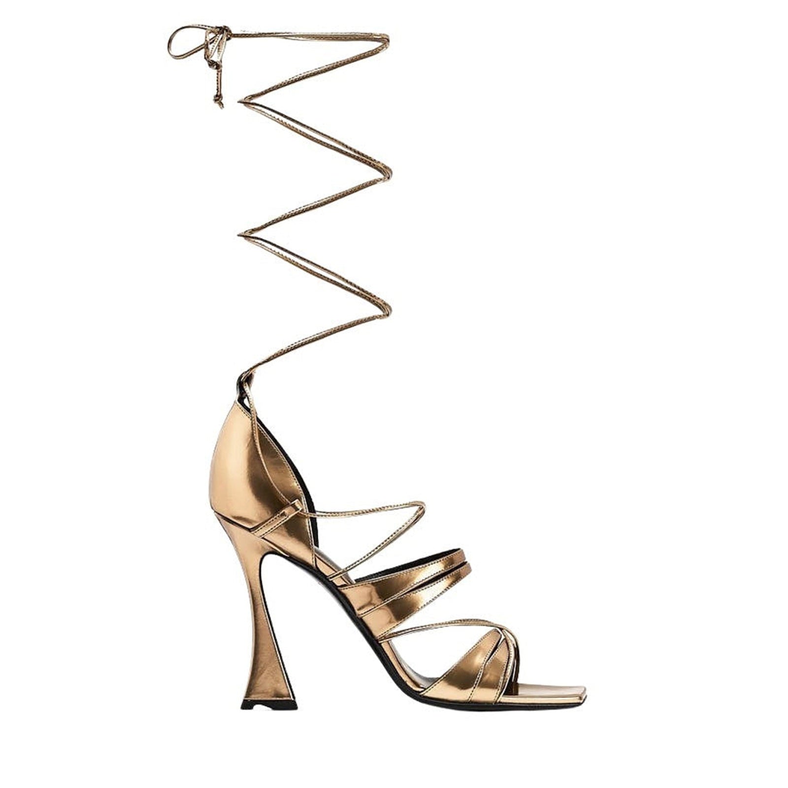 Roux 100 leather sandals - Gold leather