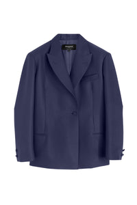 Blazer en laine vierge - Bleu
