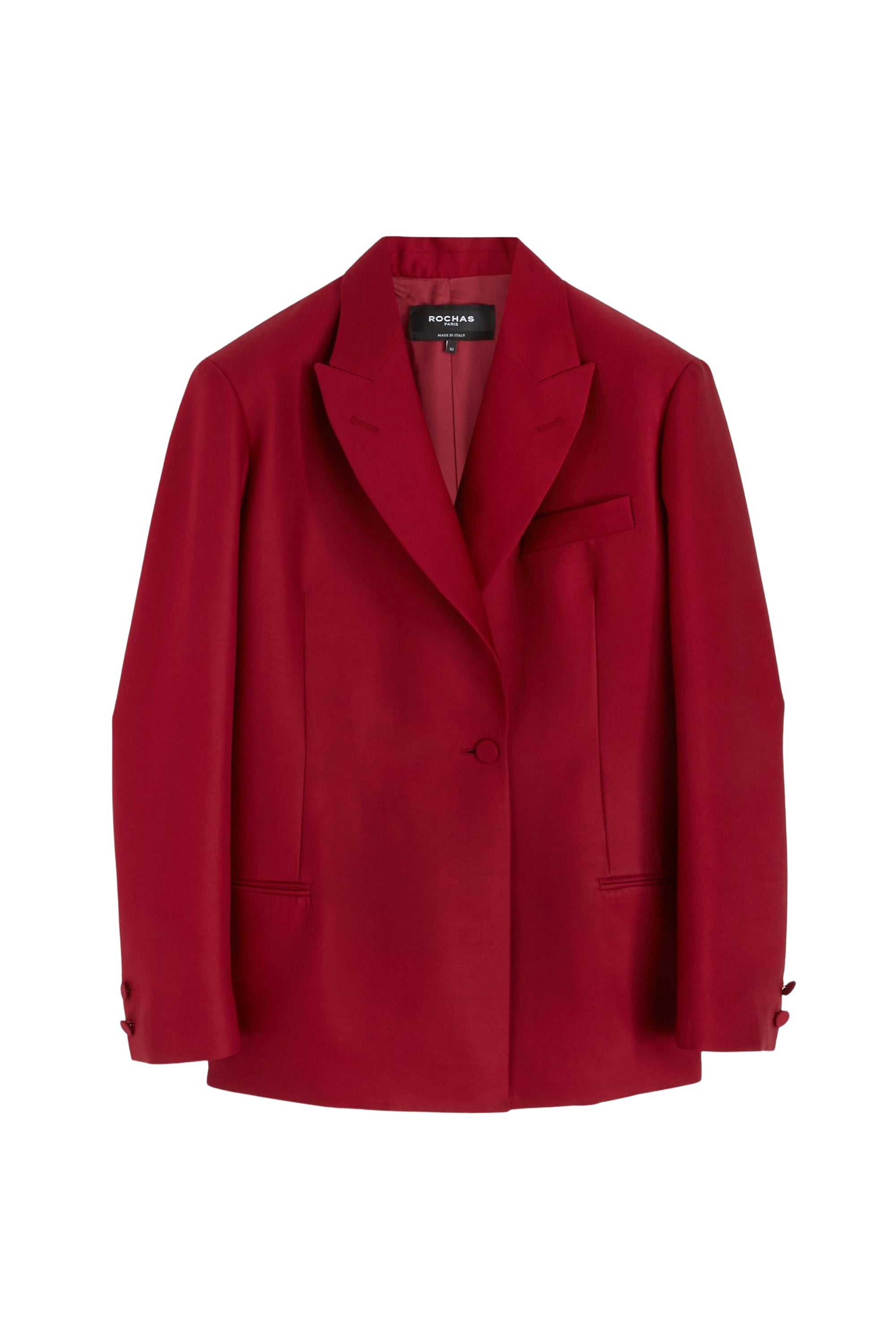 Blazer en laine vierge - Rouge