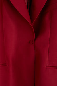 Blazer en laine vierge - Rouge