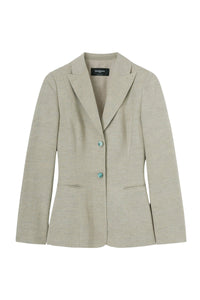 Veste de tailleur en lin - Beige Foncé