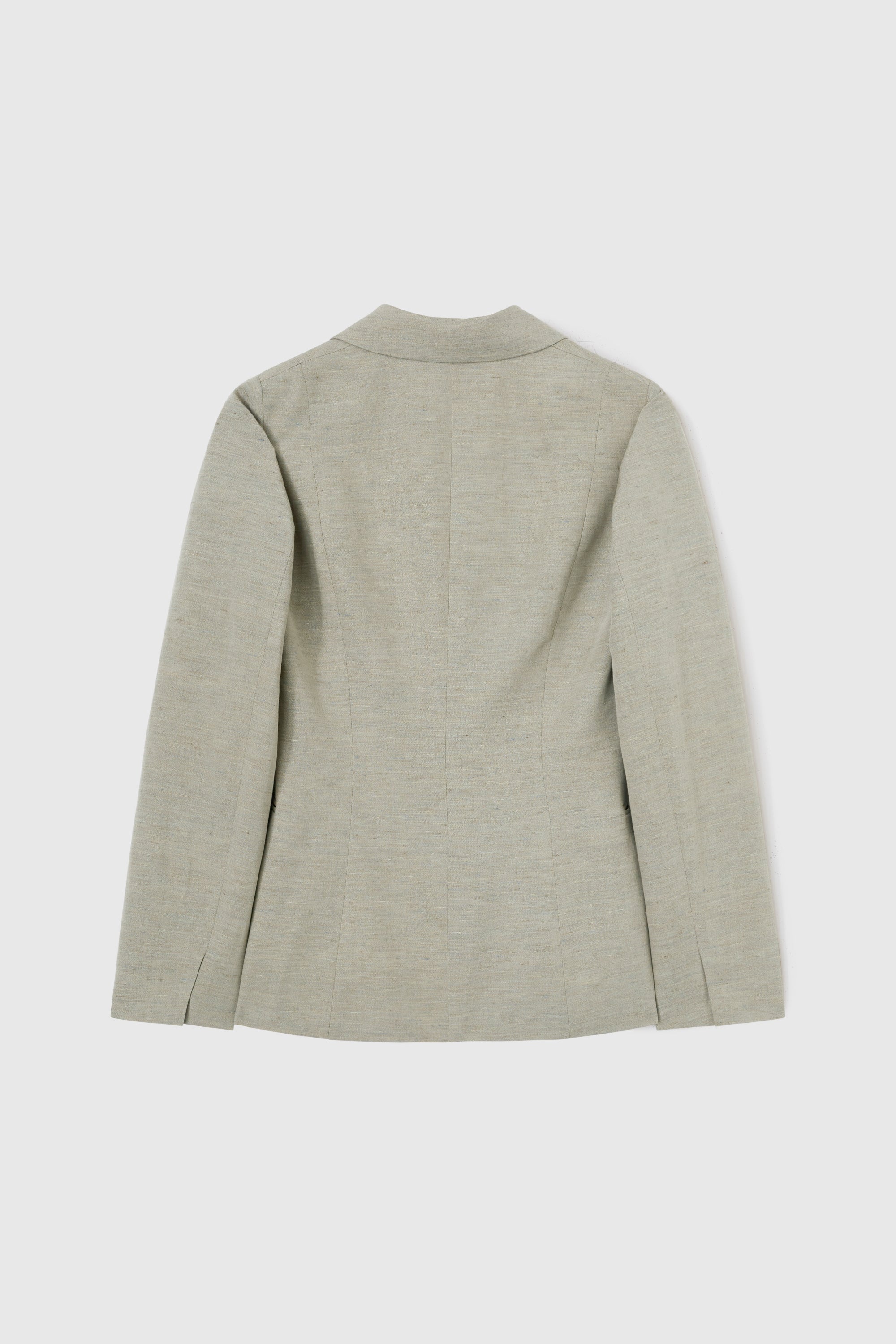 Veste de tailleur en lin - Beige Foncé