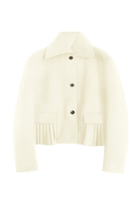 Veste courte en laine - Blanc