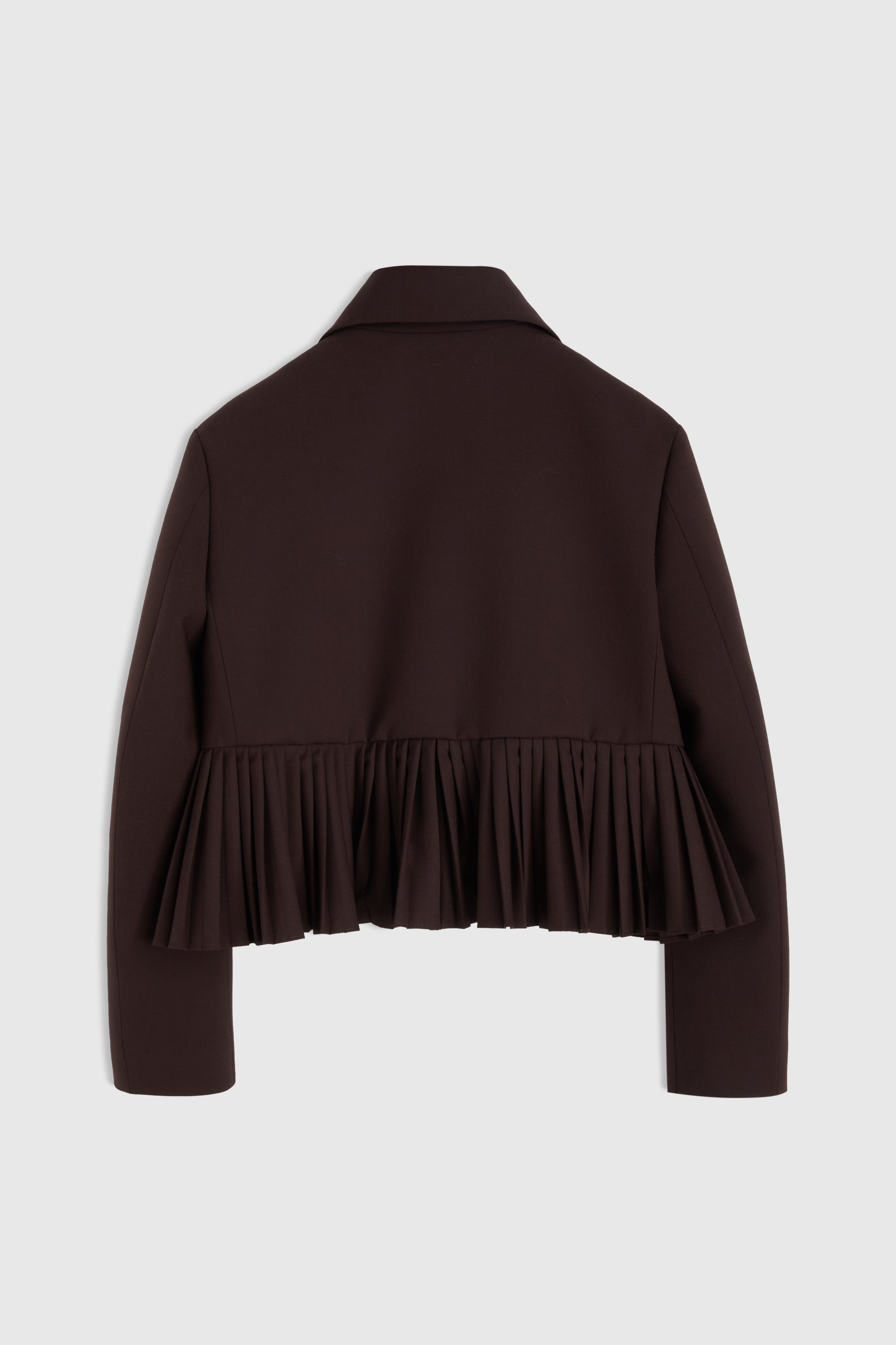 Veste courte en laine - Marron