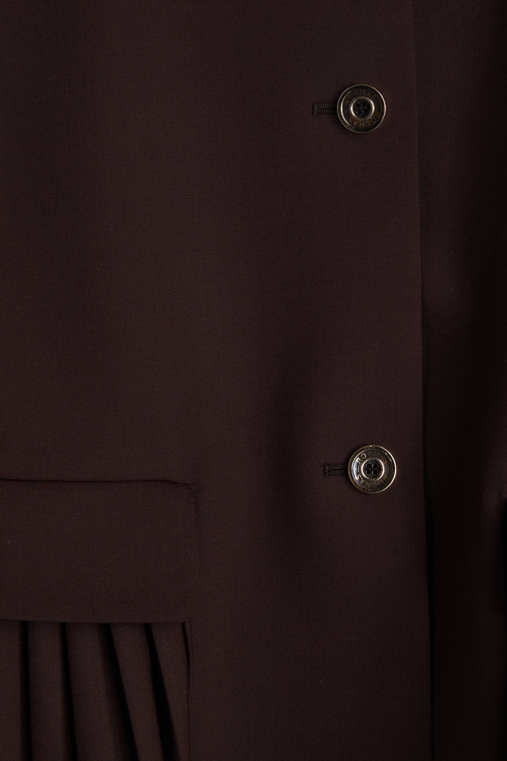 Veste courte en laine - Marron