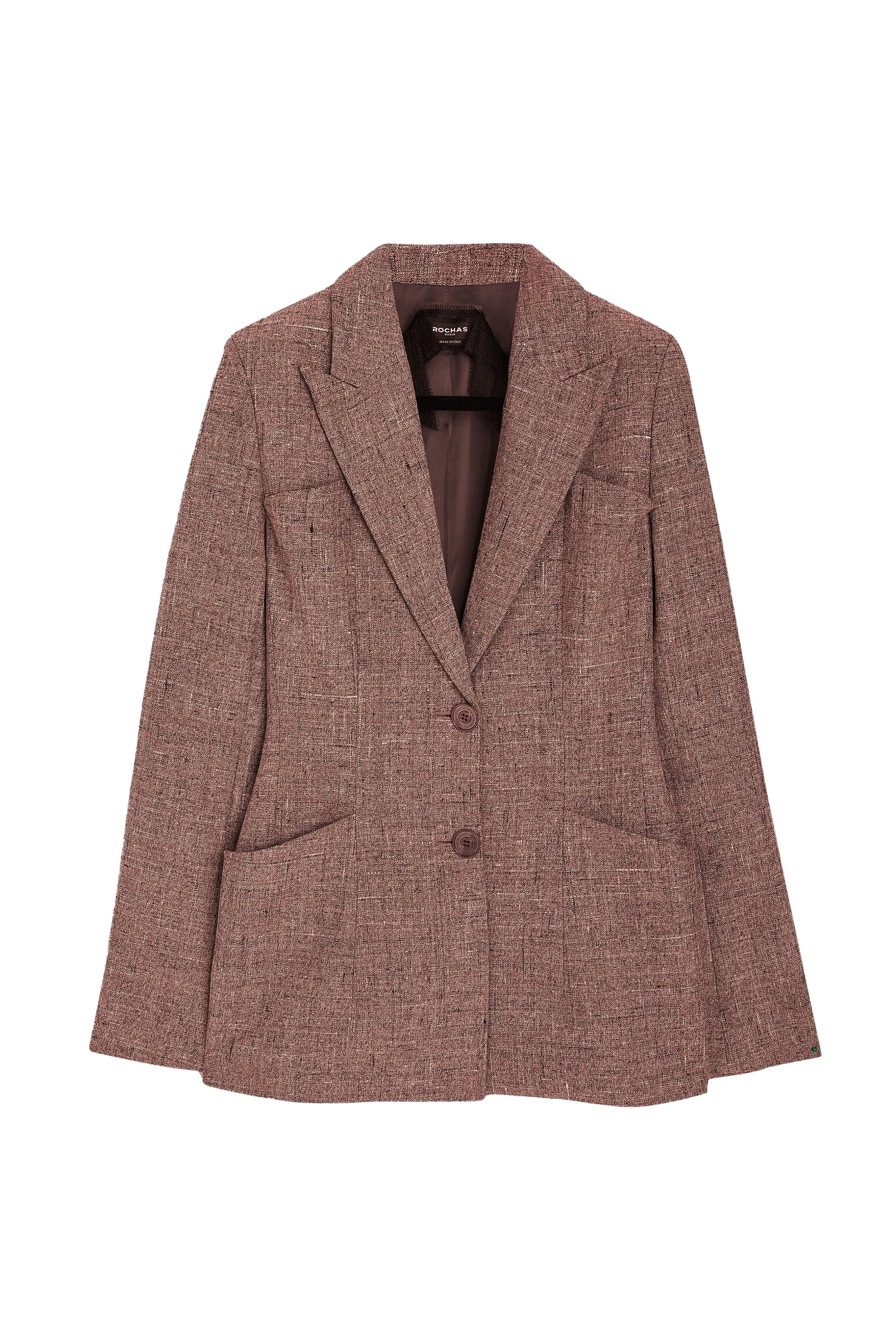 Blazer cintré en laine vierge - Orange