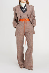 Blazer cintré en laine vierge - Orange