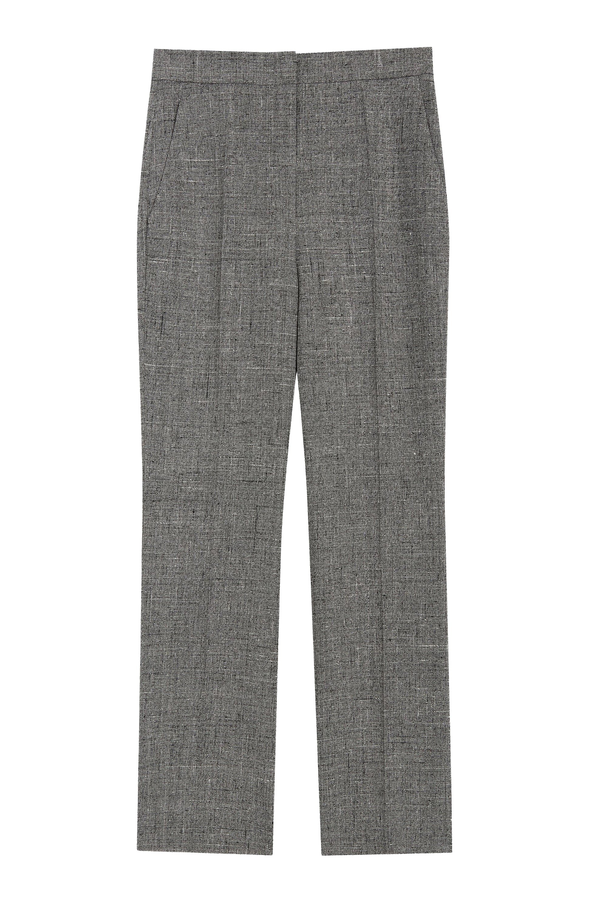 Pantalon de tailleur 7/8ème en laine - Gris