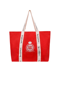 Sac cabas imprmé en tissu - Bright Red