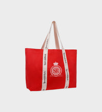 Sac cabas imprmé en tissu - Bright Red
