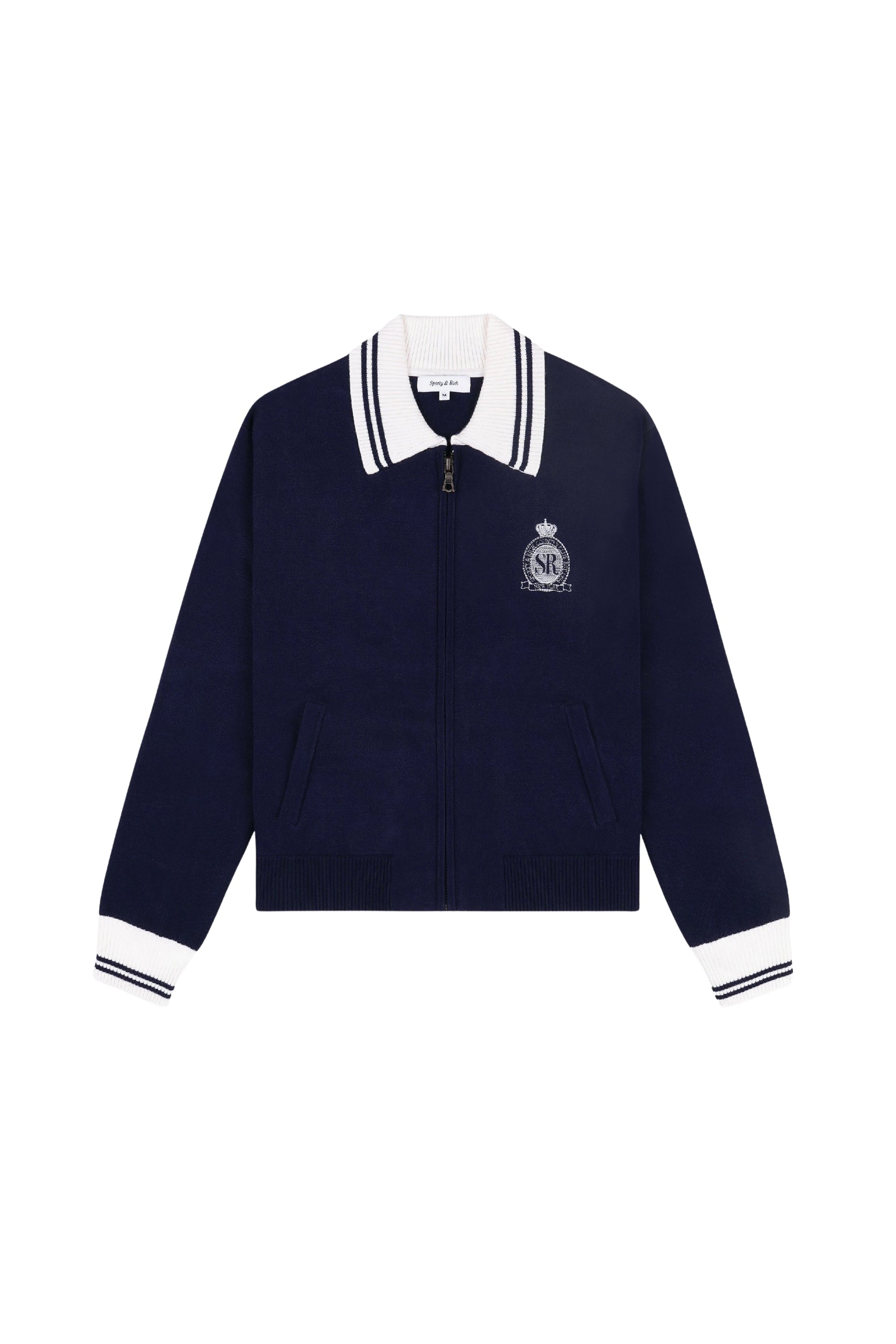 Cardigan à zip à poches - Dark Navy