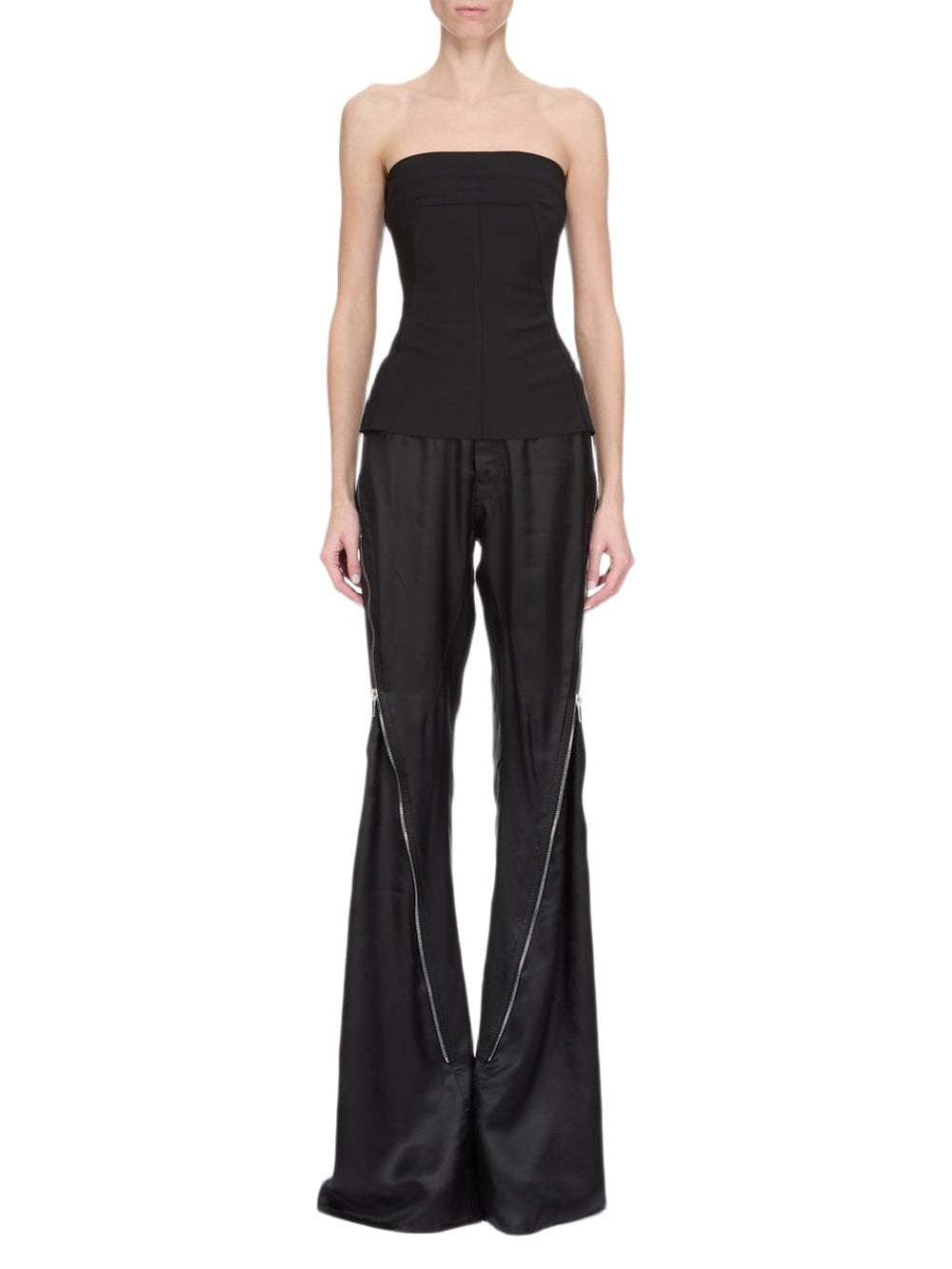 Top bustier en laine - Black