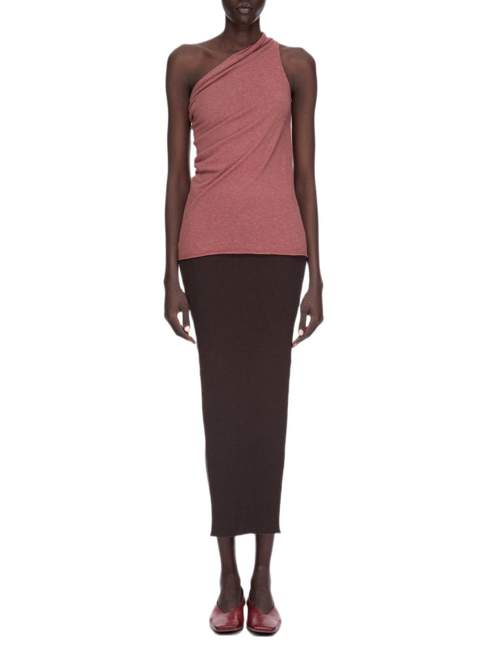 Athena knitted top - Rosewood