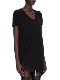 Hiked knitted T-shirt - Black