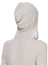 CROPPED HOODED RIB LS T