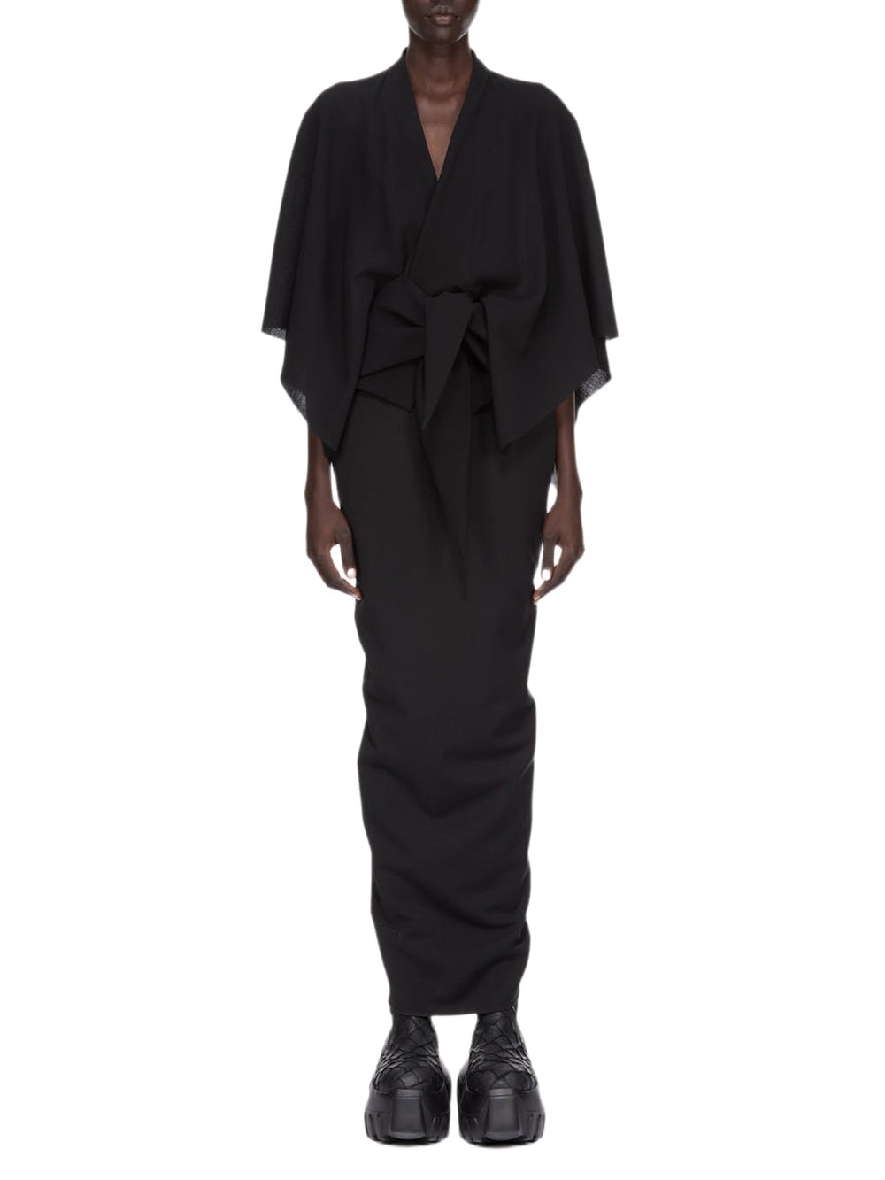 T-shirt Half Moon en laine - Black