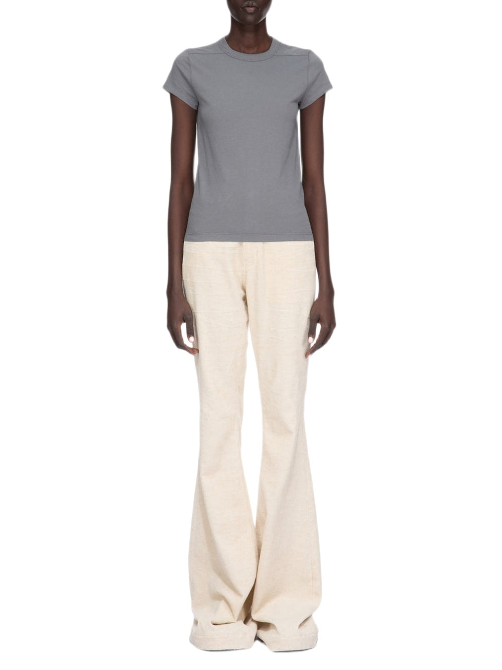 Level Cropped T-shirt - Washed Indigo