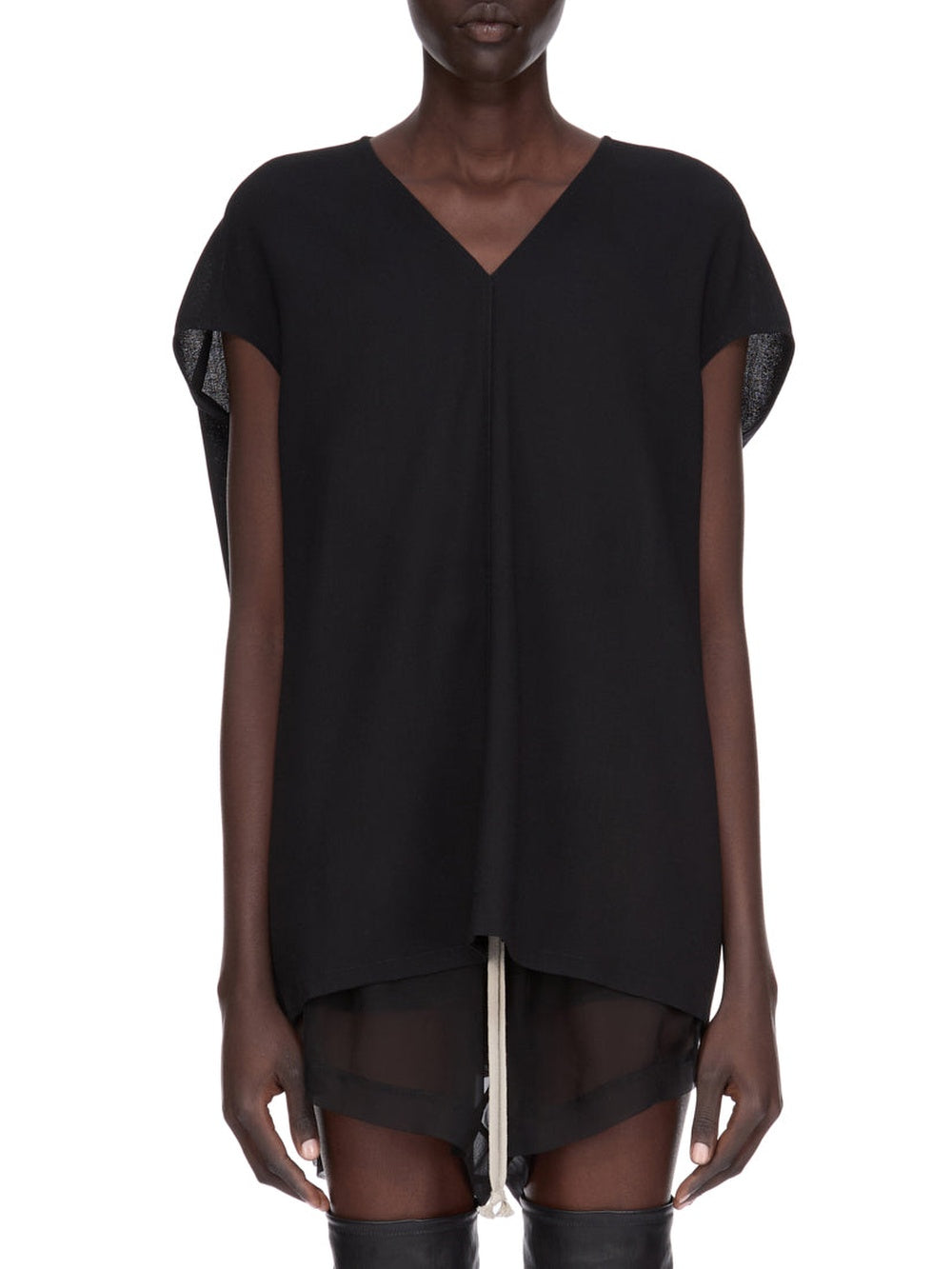 T-shirt Floating en laine - Black