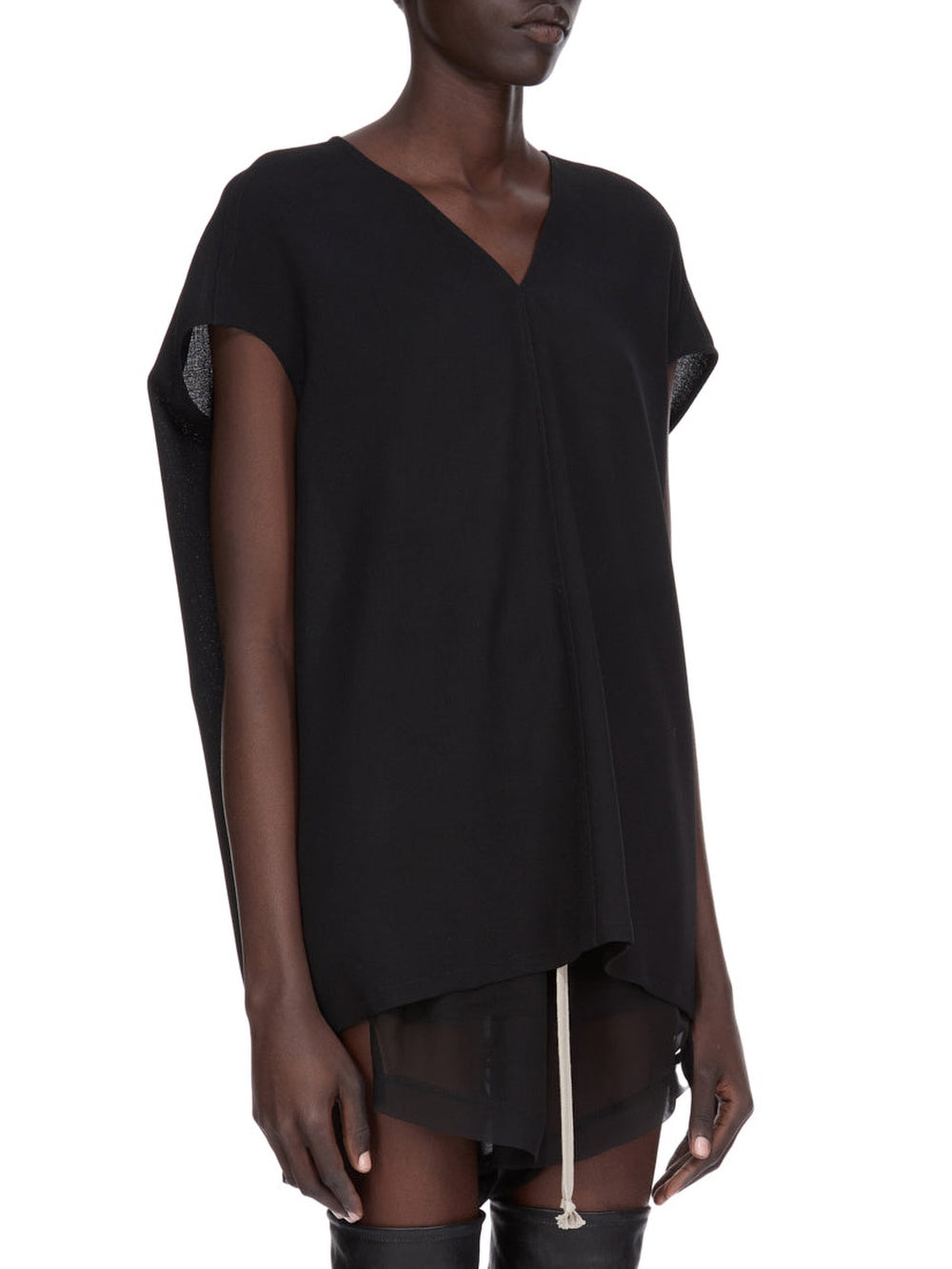 T-shirt Floating en laine - Black