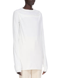 T-shirt Level Slashed à manches longues - Milk