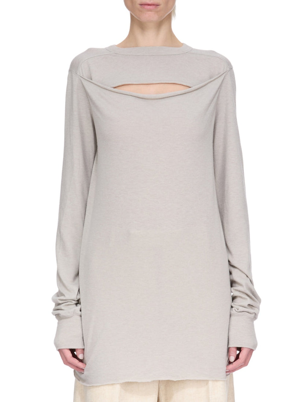 T-shirt Level Slashed à manches longues - Pearl