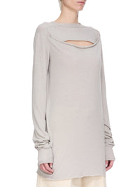 T-shirt Level Slashed à manches longues - Pearl