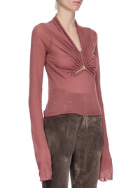 T-shirt Allanah à manches longues - Rosewood