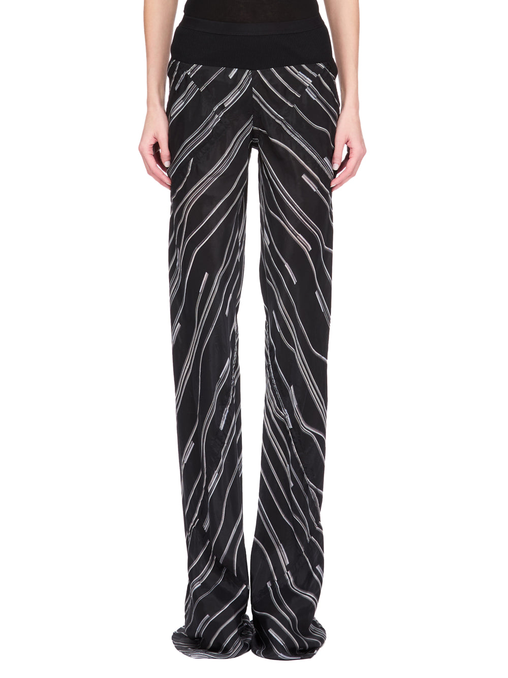 Pantalon à motif asymétrique - Black & Pearl