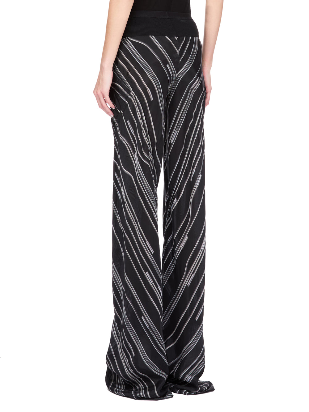 Pantalon à motif asymétrique - Black & Pearl