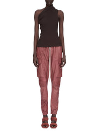 Pantalon Mastodon Megacargo en cuir - Rosewood