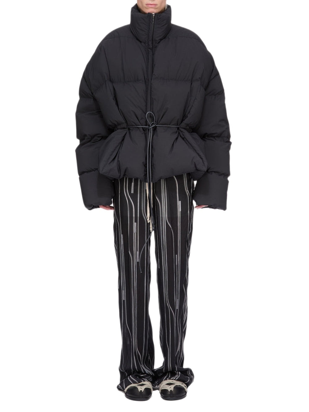 Pantalon Dietrich à cordon de serrage - Black & Pearl