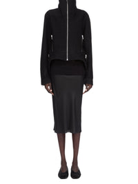 Jupe asymétrique longueur genou - Black