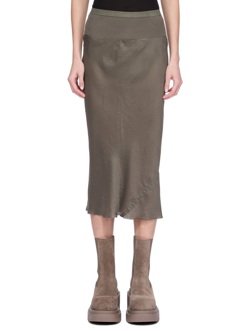 KNEE BIAS SKIRT