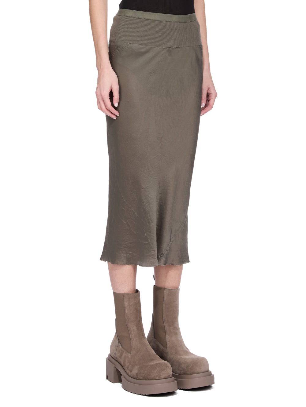 KNEE BIAS SKIRT