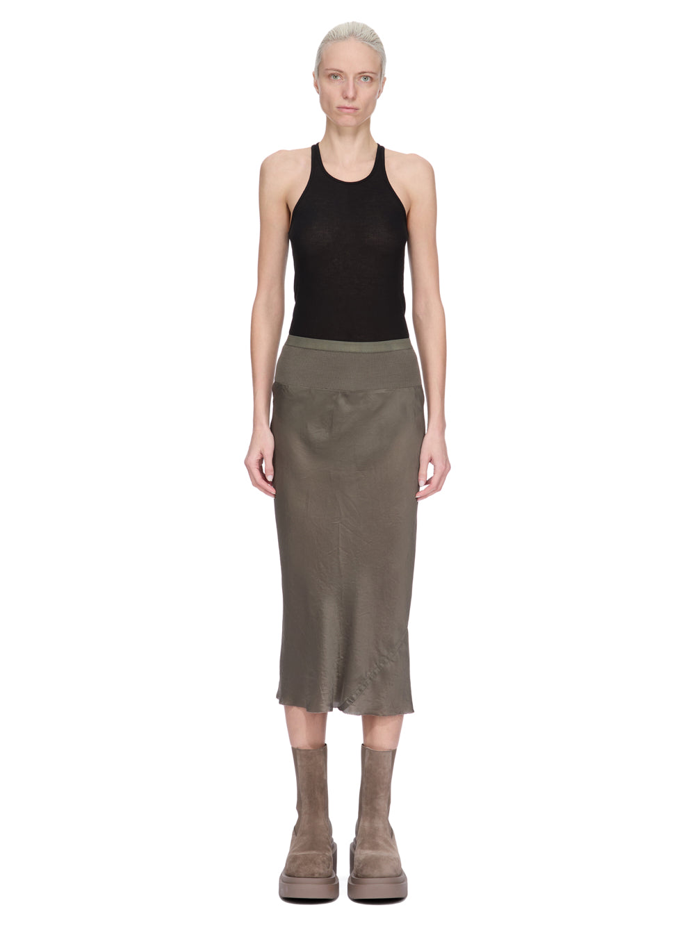 KNEE BIAS SKIRT