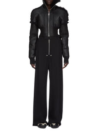 Belas wide-leg wool trousers - Black