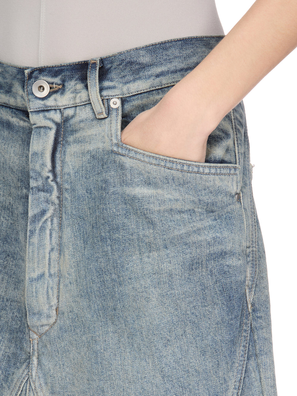 LONG SLIVERED SKIRT