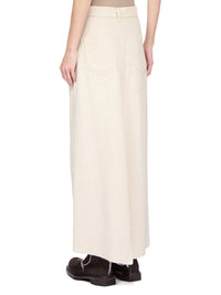 LONG SLIVERED SKIRT