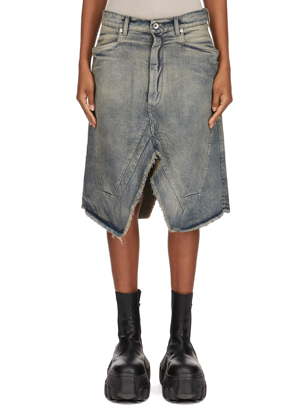 SLIVERED SKIRT