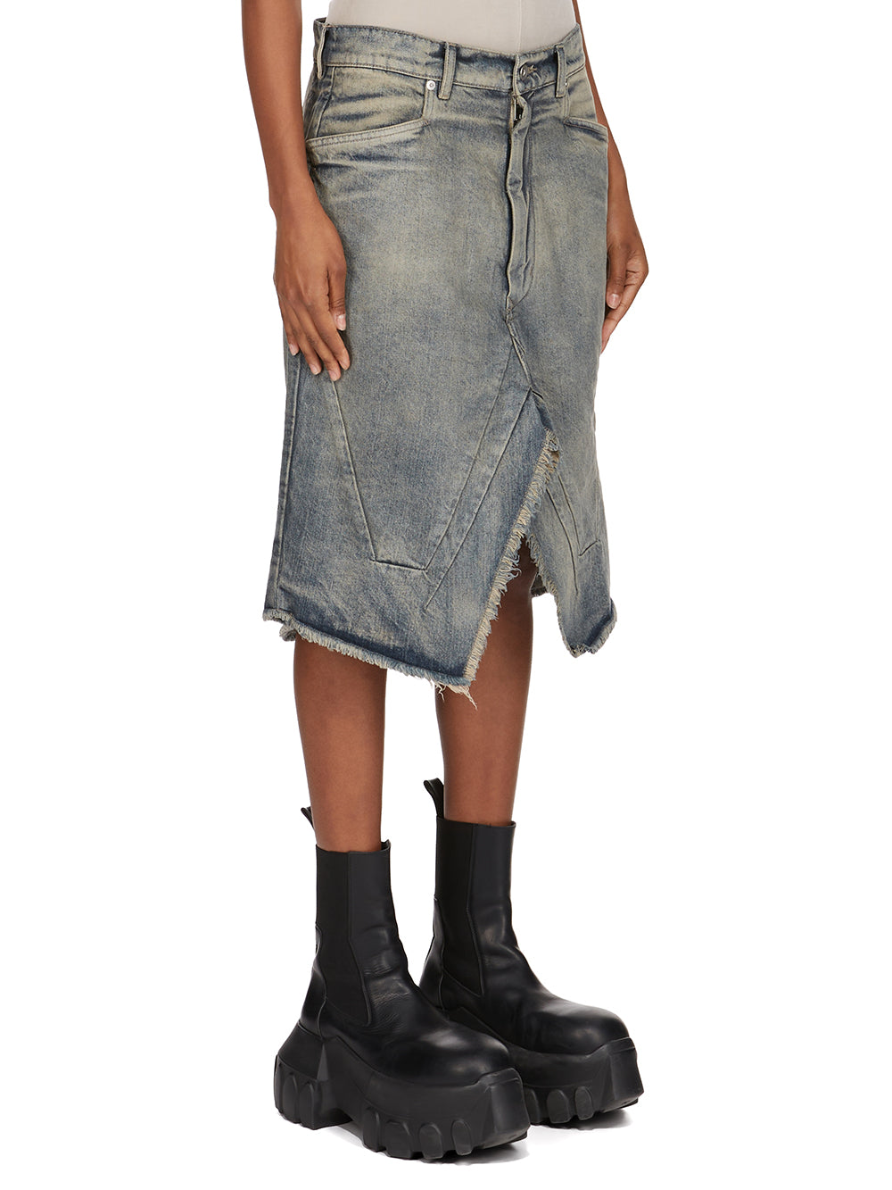 SLIVERED SKIRT